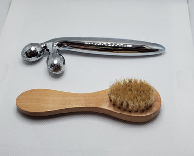 Zen Skin Wheel and Dry Face Brush - The Zen Lounge